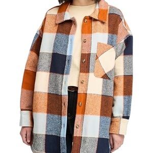 Timberland Women's Overshirt in Heavy Flannel  Tartan